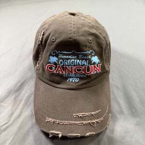 Caribbean Side Original Cancun 1970 Distressed Baseball Cap Hat
